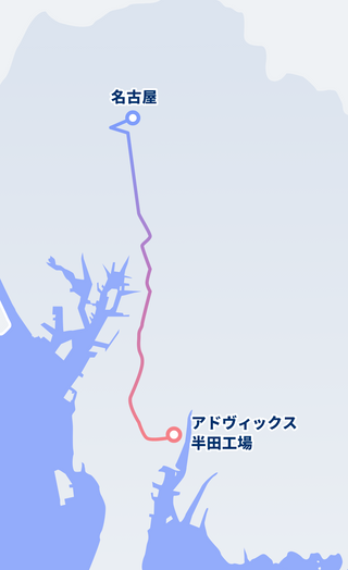 アドヴィックスの地図