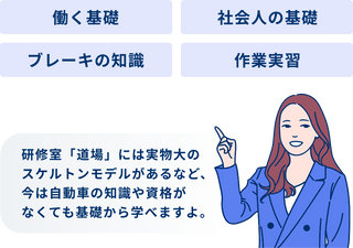 今は資格や知識がない人も大丈夫！しっかり学べる環境がありますよ。